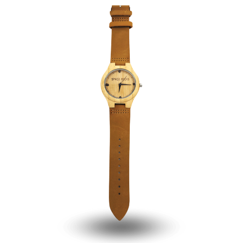 Mars meteorite watch : Space Rocks wooden Mars meteorite watch