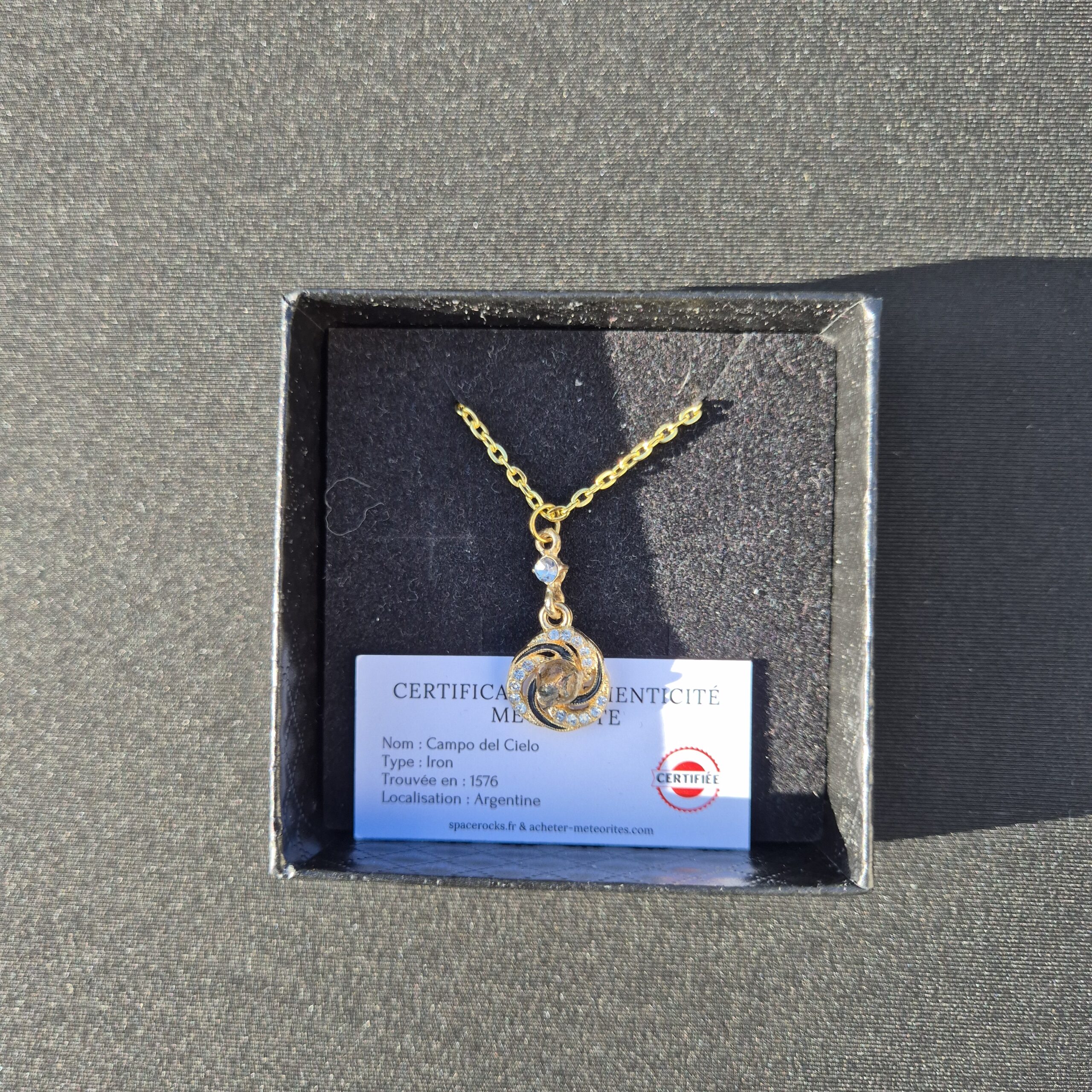 collier météorite Campo del Cielo