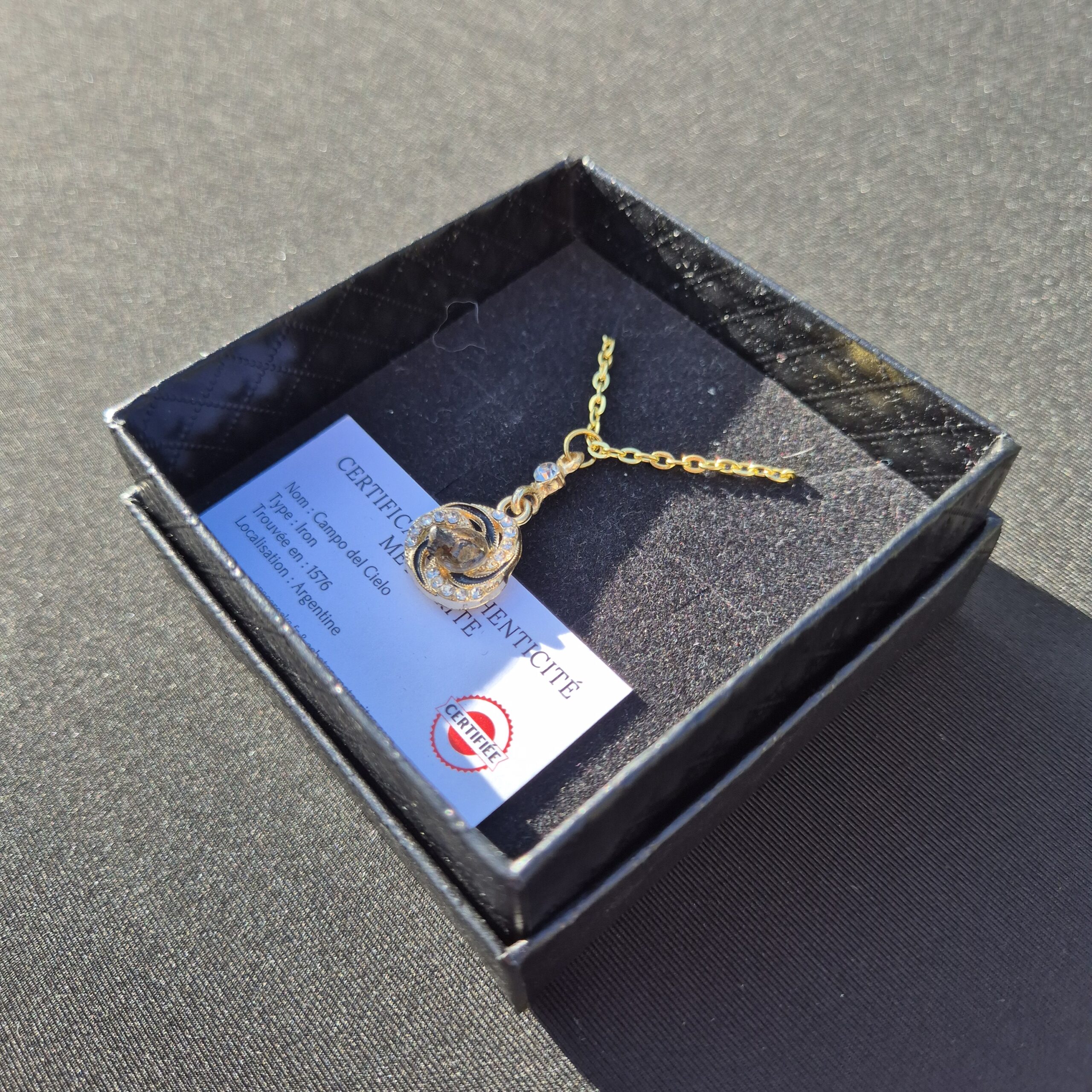 collier météorite Campo del Cielo
