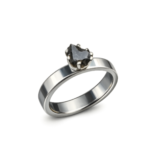 bague pierre noire