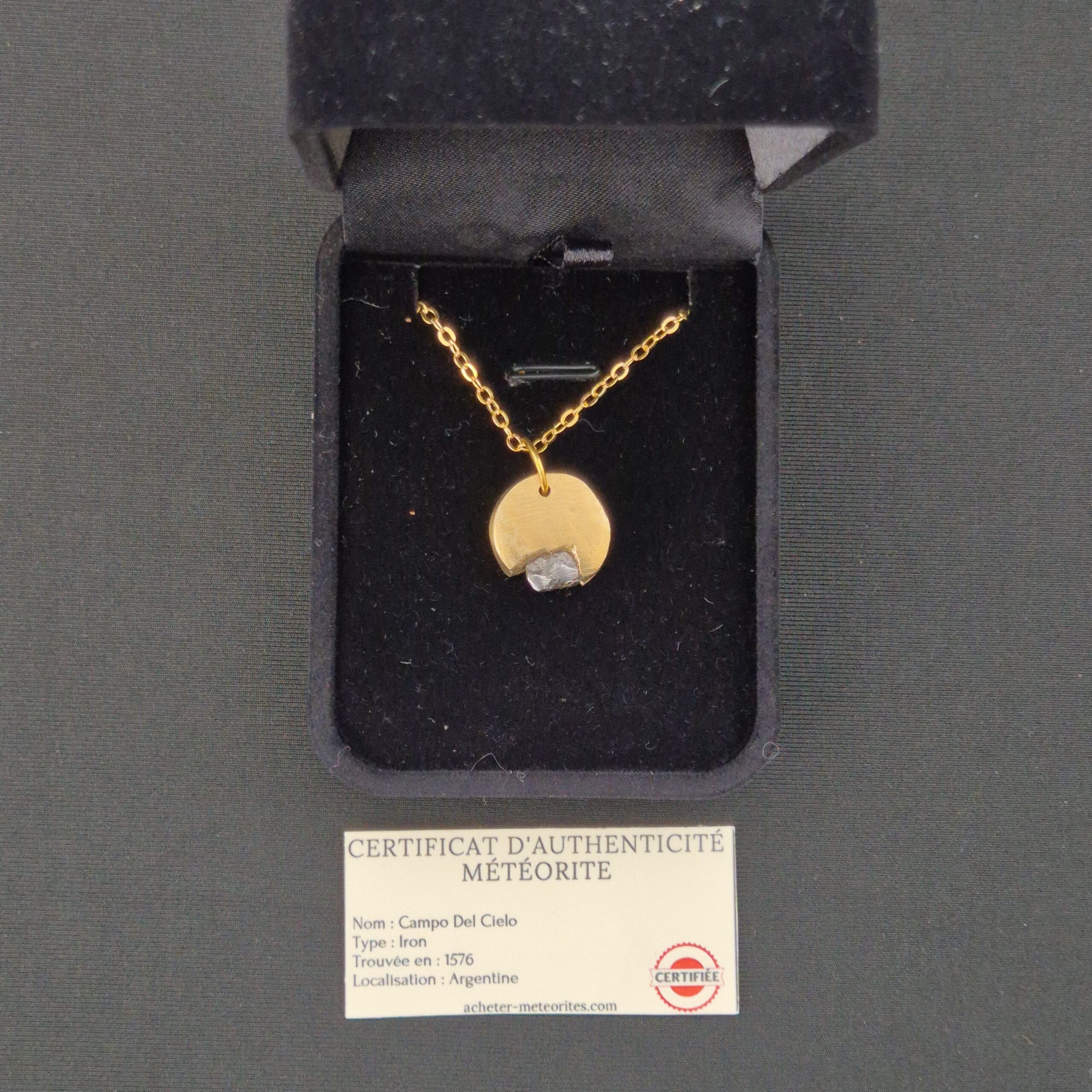 pendentif rond artisanal