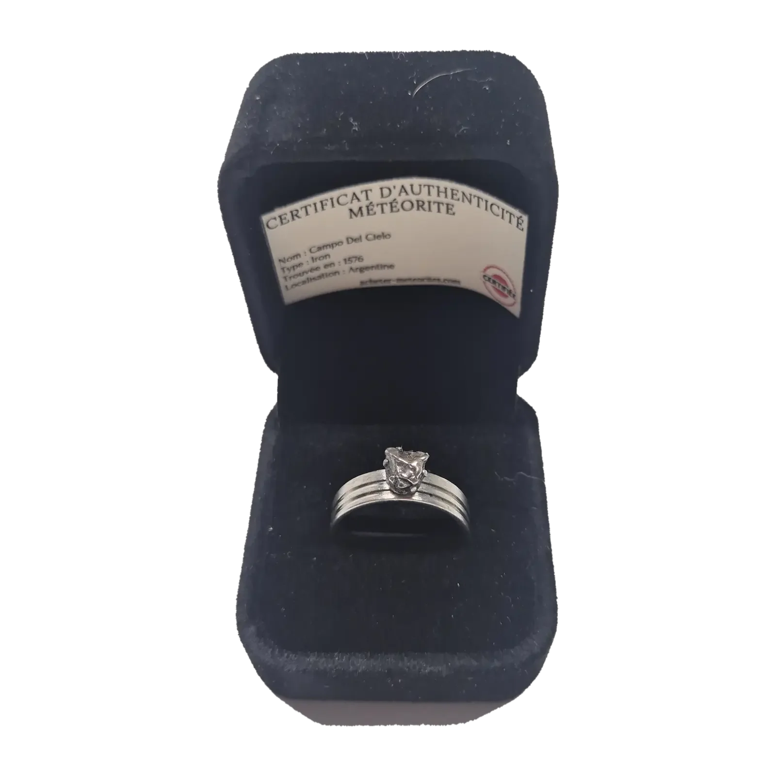 Bague trois anneaux argentée – Campo del Cielo