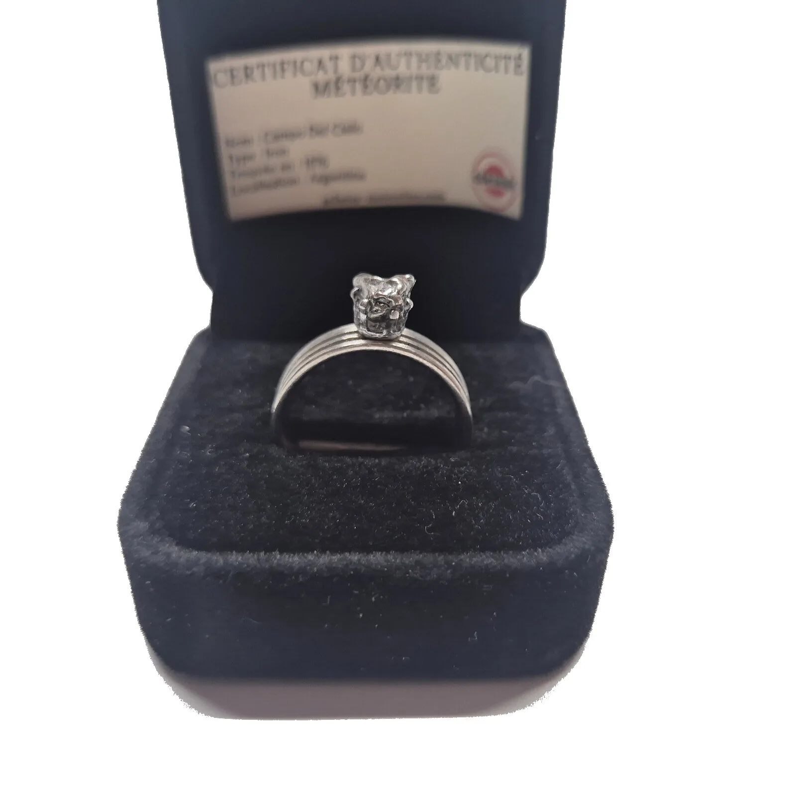 Bague trois anneaux argentée – Campo del Cielo – vue 3