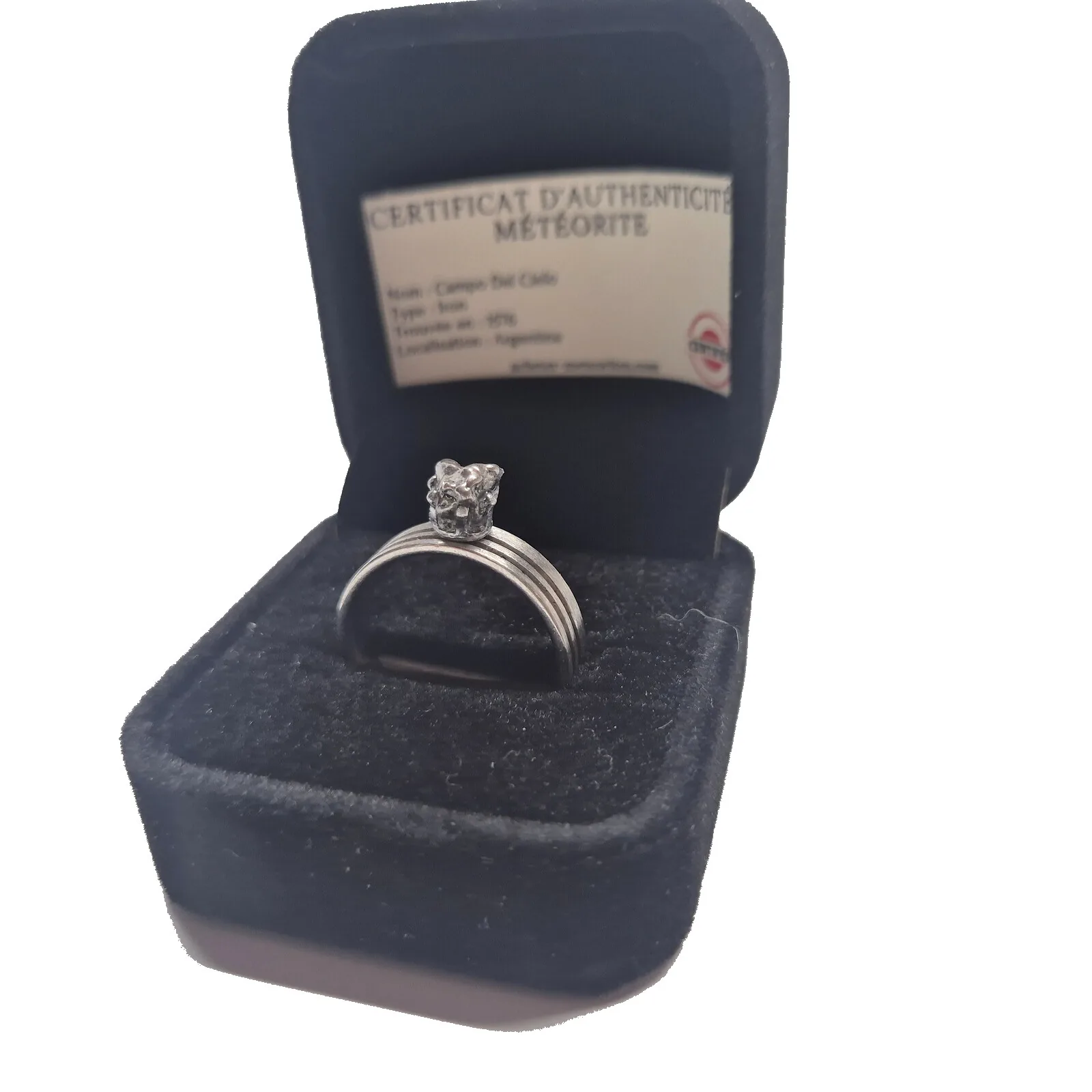 Bague trois anneaux argentée – Campo del Cielo – vue 4