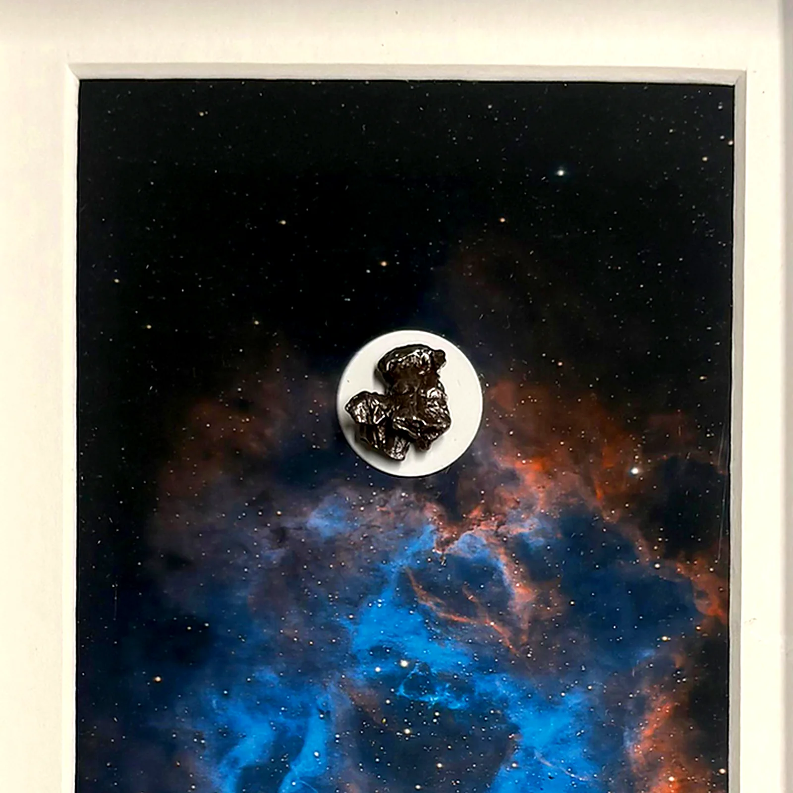 Décoration astronomie – nébuleuse de la Rosette et Campo del Cielo – photo réelle du cadre