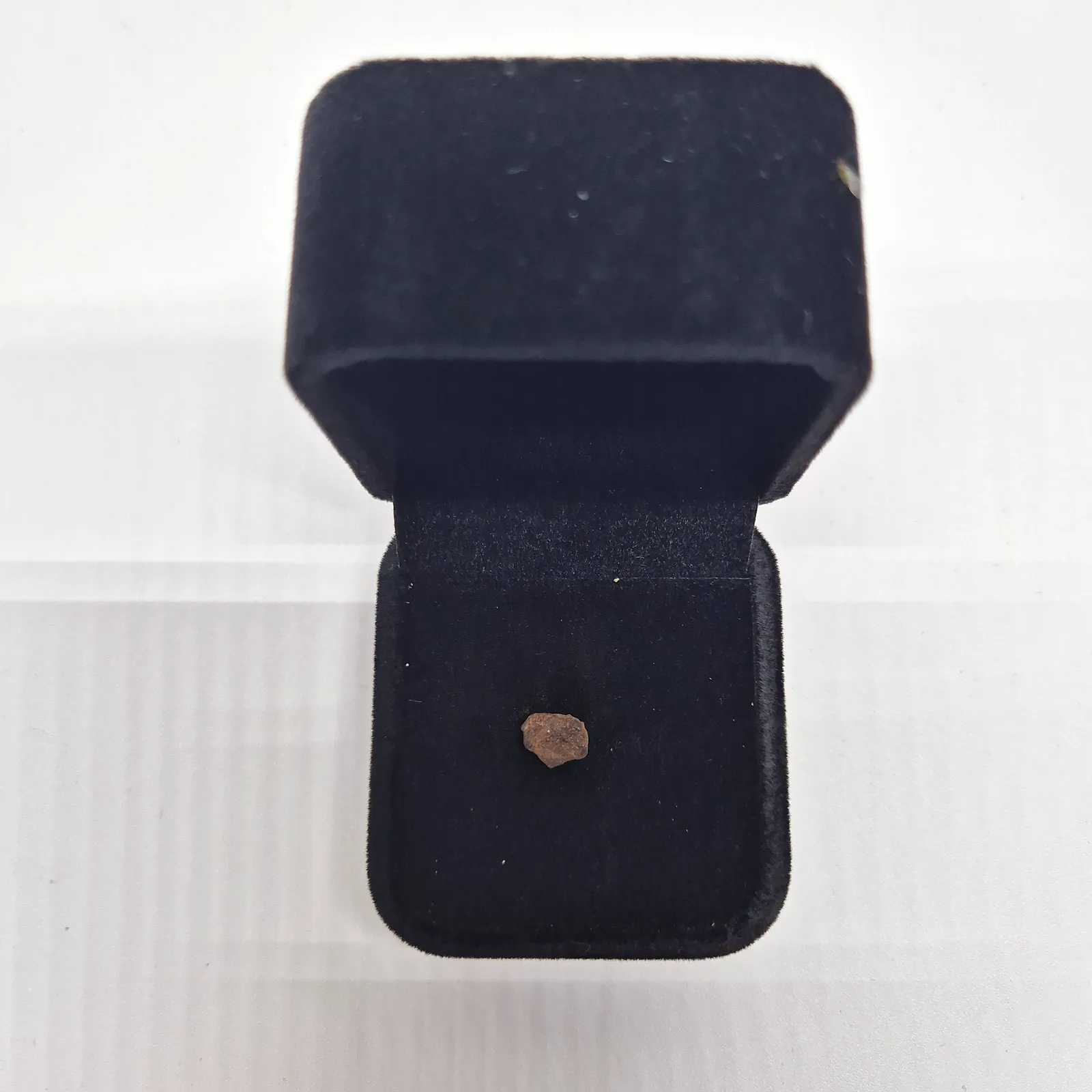 Mini météorite Gebel Kamil en écrin – Égypte – vue 2