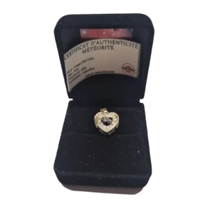 Pendentif cœur doré à zircons – Campo del Cielo