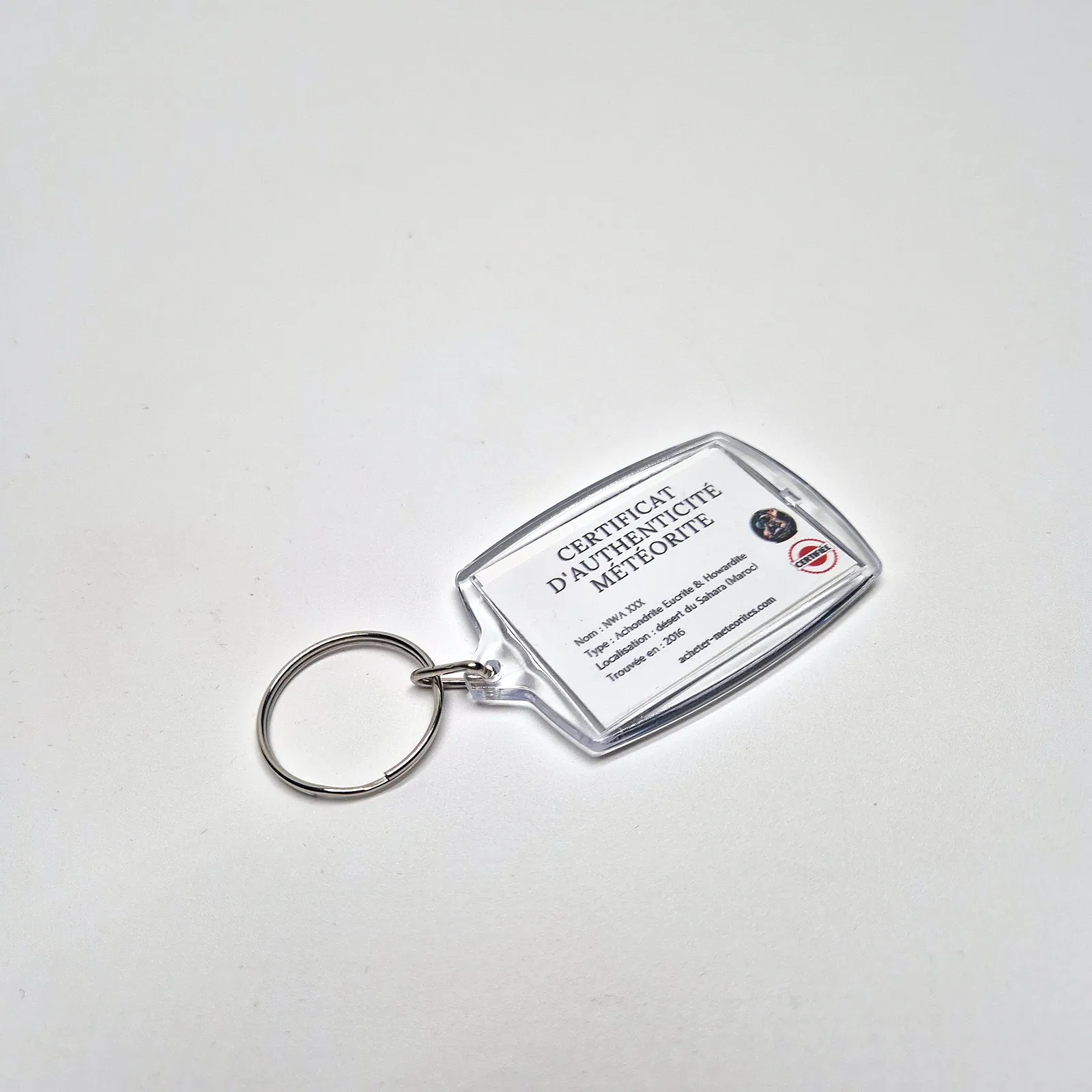 Porte-clés météorite certifiée – nébuleuse de la Rosette – vue 10