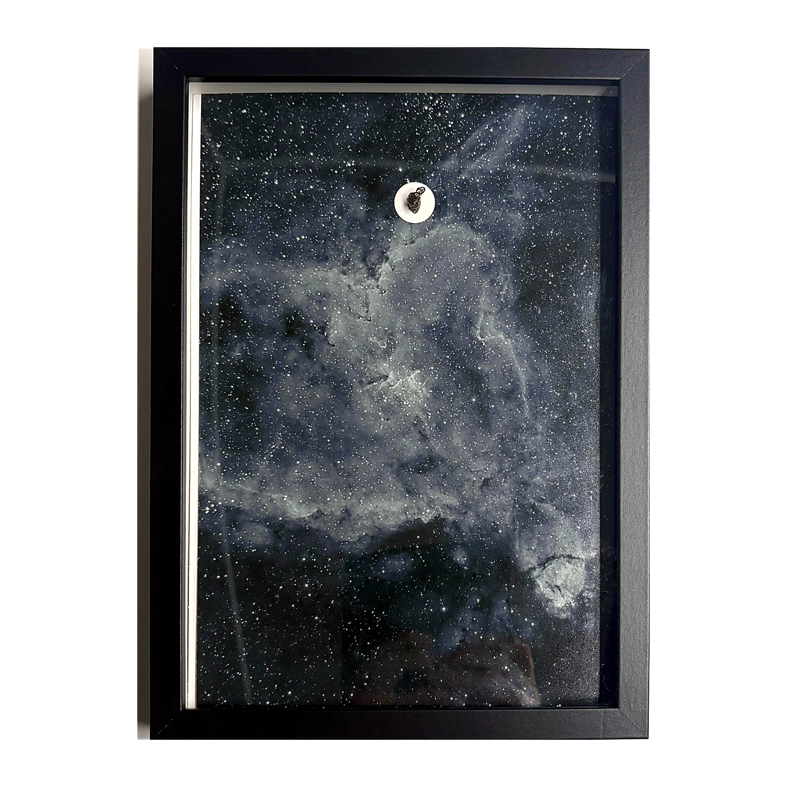 Tableau espace noir et blanc – nébuleuse du Cœur, météorite Campo del Cielo