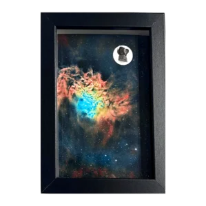 Tableau nébuleuse colorée – IC 405, météorites Aletai et Campo del Cielo