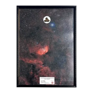 Tableau nébuleuse de la Tulipe avec météorite NWA XXX – grand format 40 × 30 cm